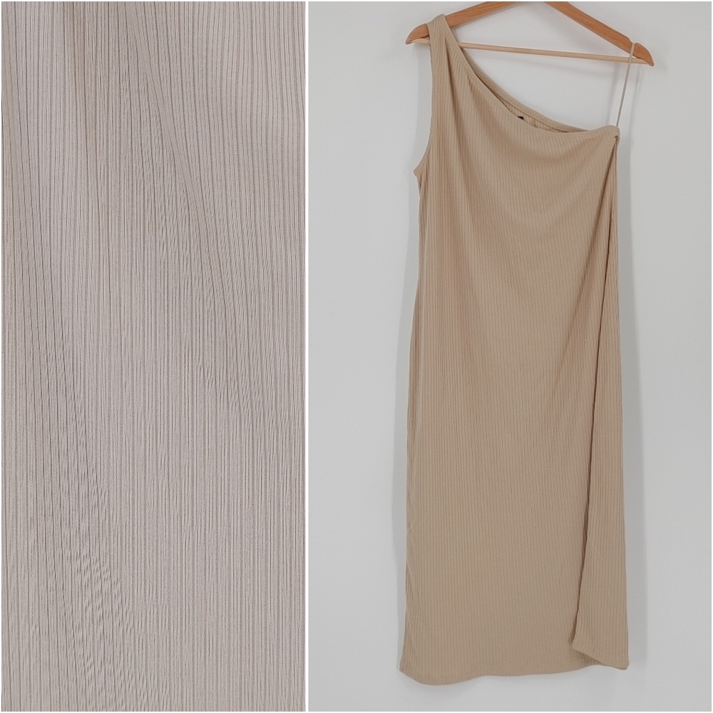Gap Ribbed One Shoulder Dress